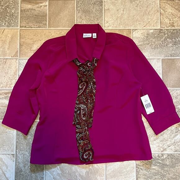 NWT Kim Rogers Blouse - Picture 1 of 6